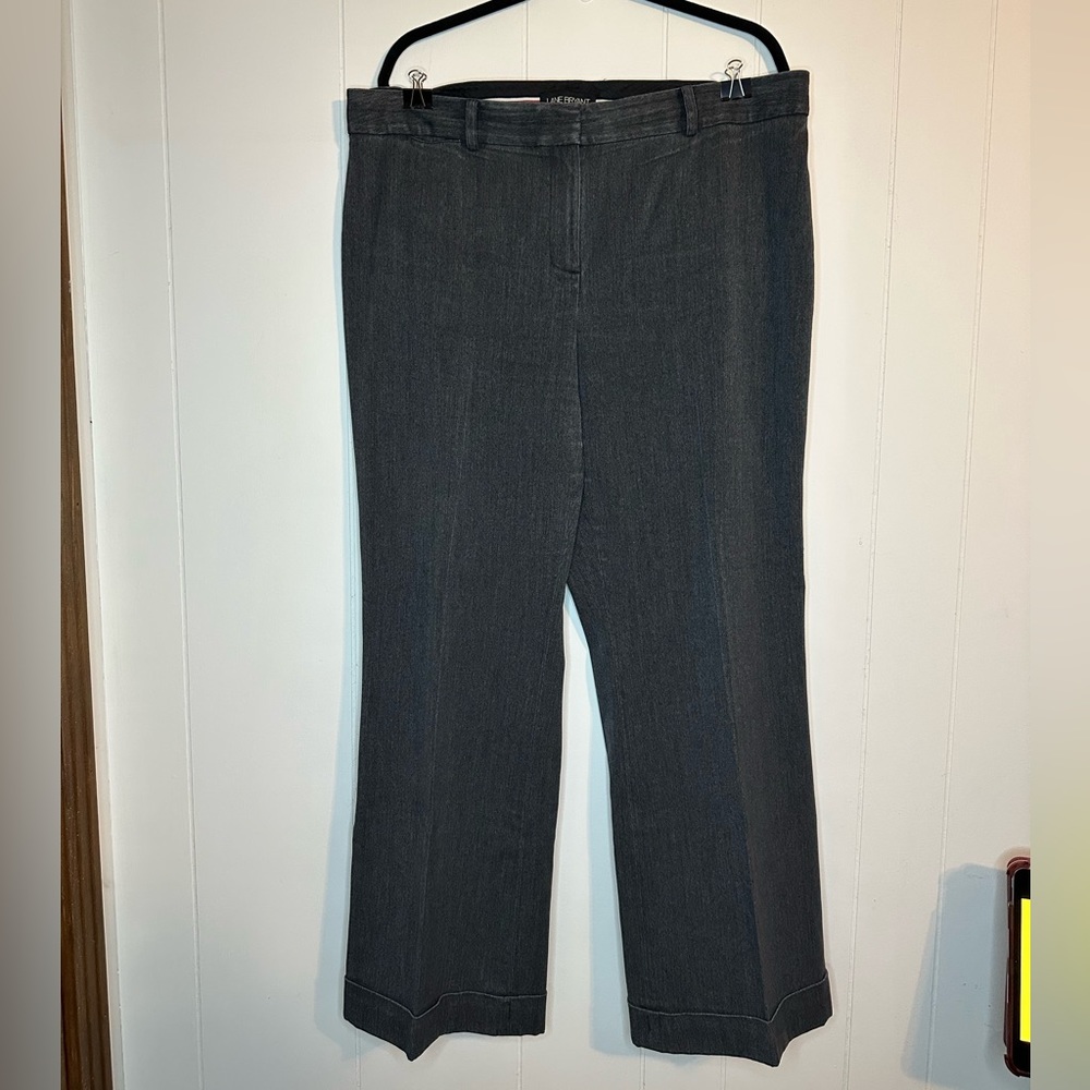 Lane Bryant dark gray cuffed dress pant size 18.